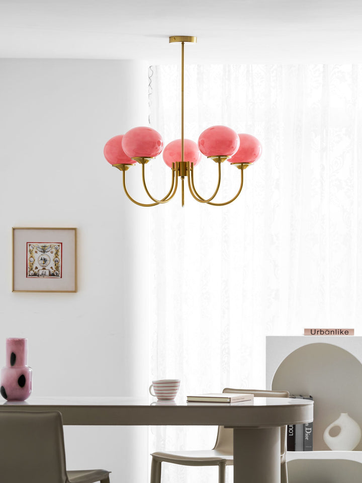 Blush Globe Chandelier