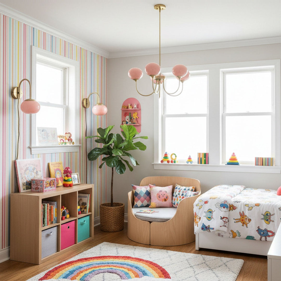 Blush Globe Chandelier