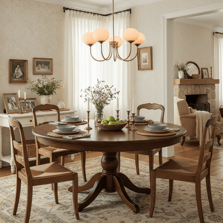 Blush Globe Chandelier