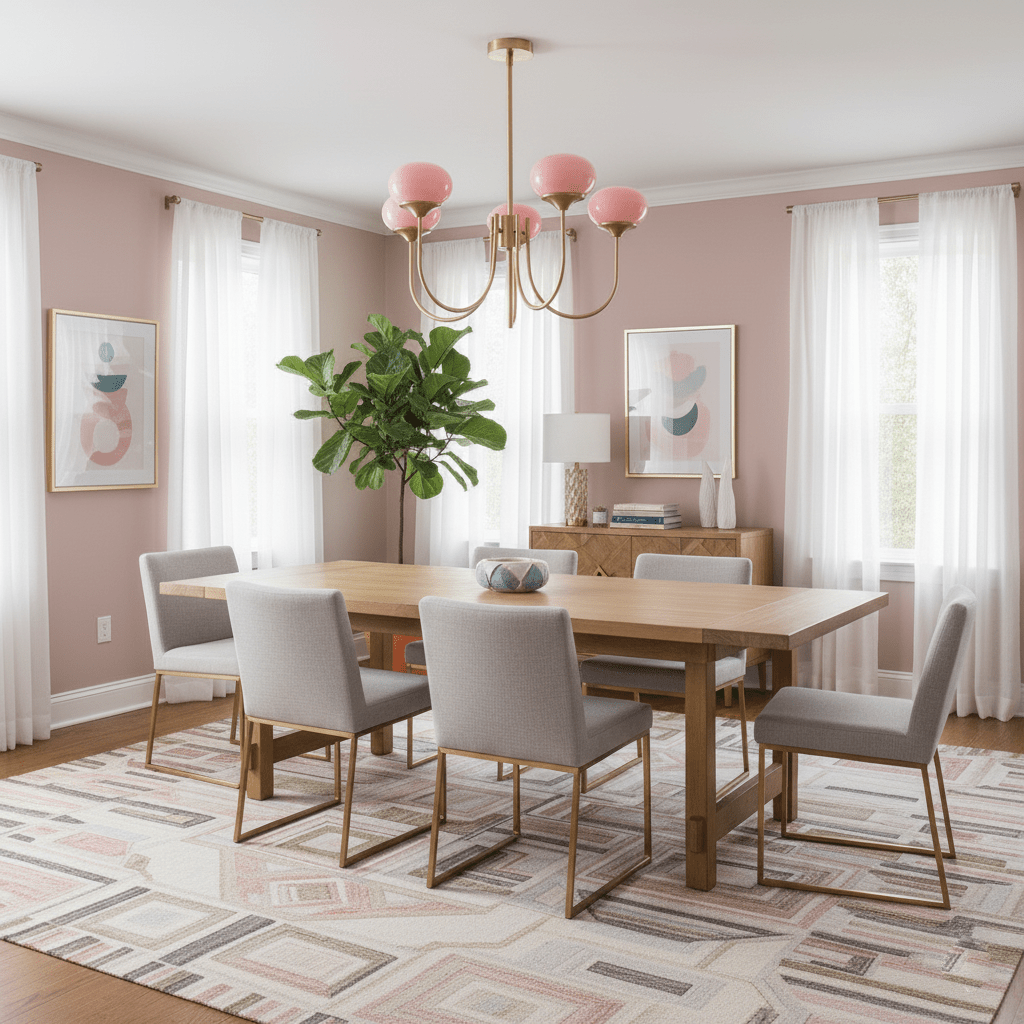Blush Globe Chandelier