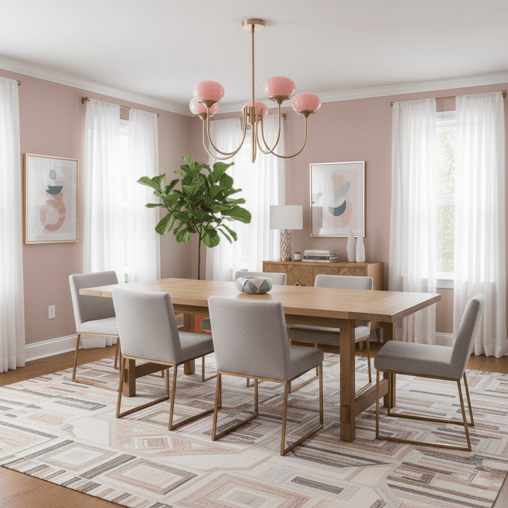 Blush Globe Chandelier