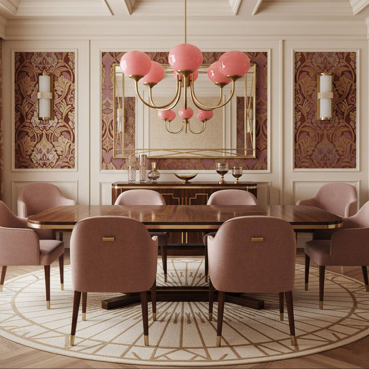 Blush Globe Chandelier