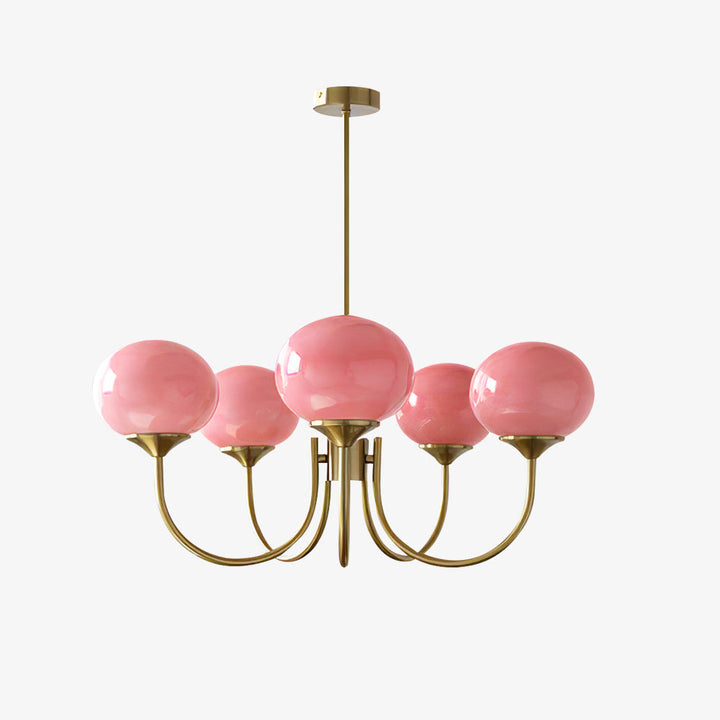 Blush Globe Chandelier