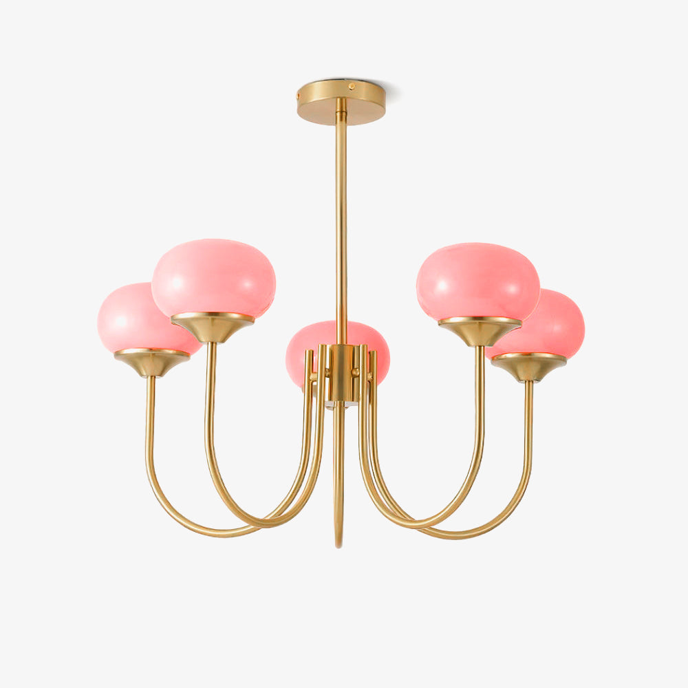 Blush Globe Chandelier