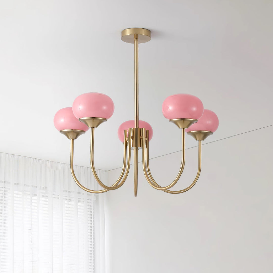 Blush Globe Chandelier