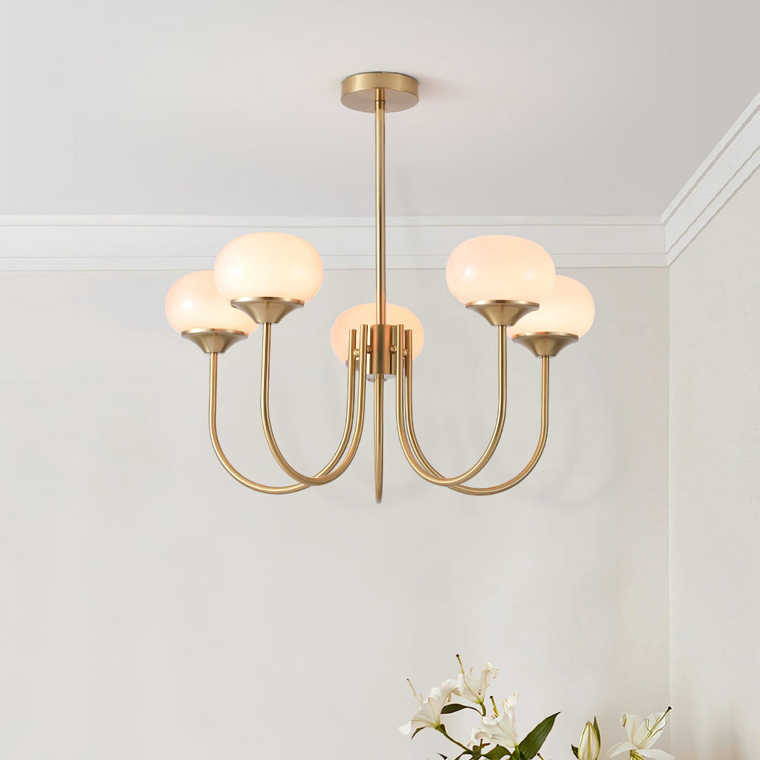 Blush Globe Chandelier