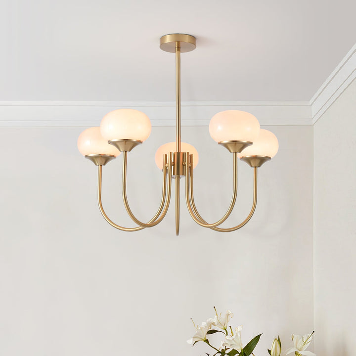 Blush Globe Chandelier