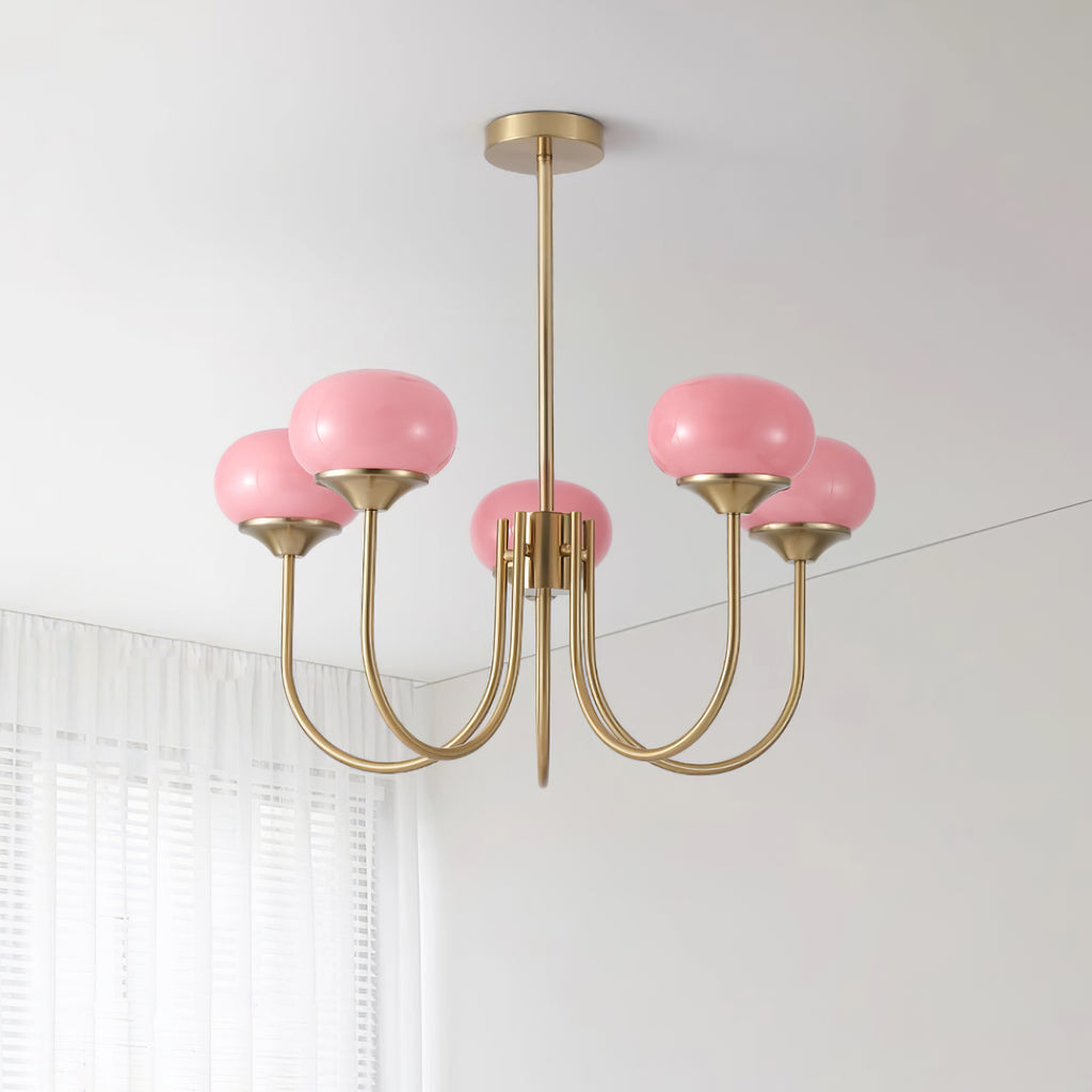 Blush Globe Chandelier