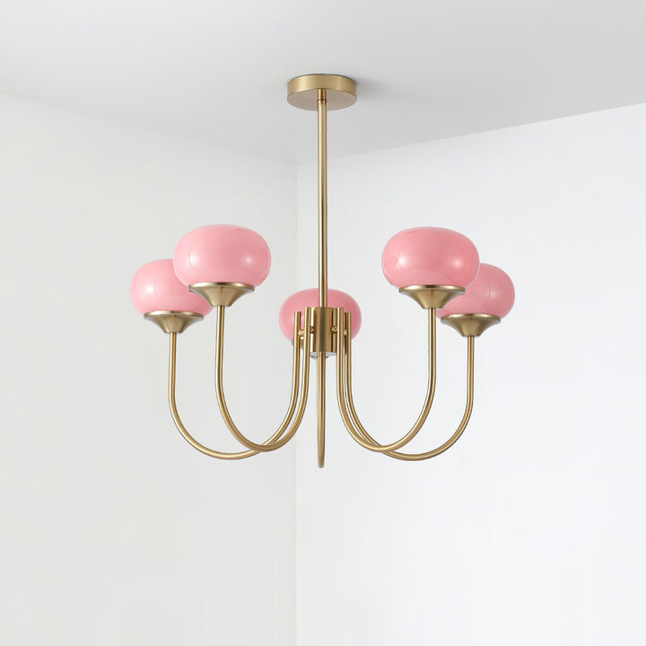 Blush Globe Chandelier