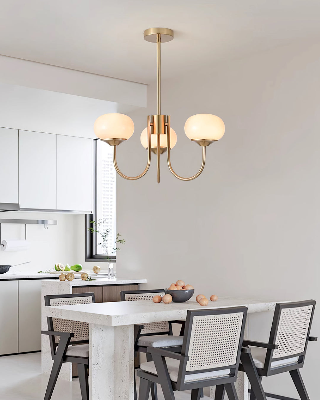 Blush Globe Chandelier