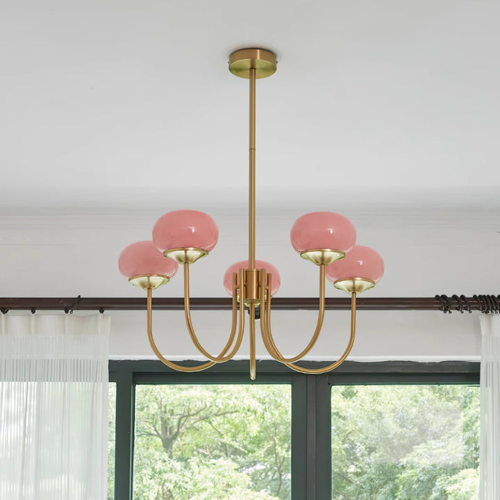 Blush Globe Chandelier