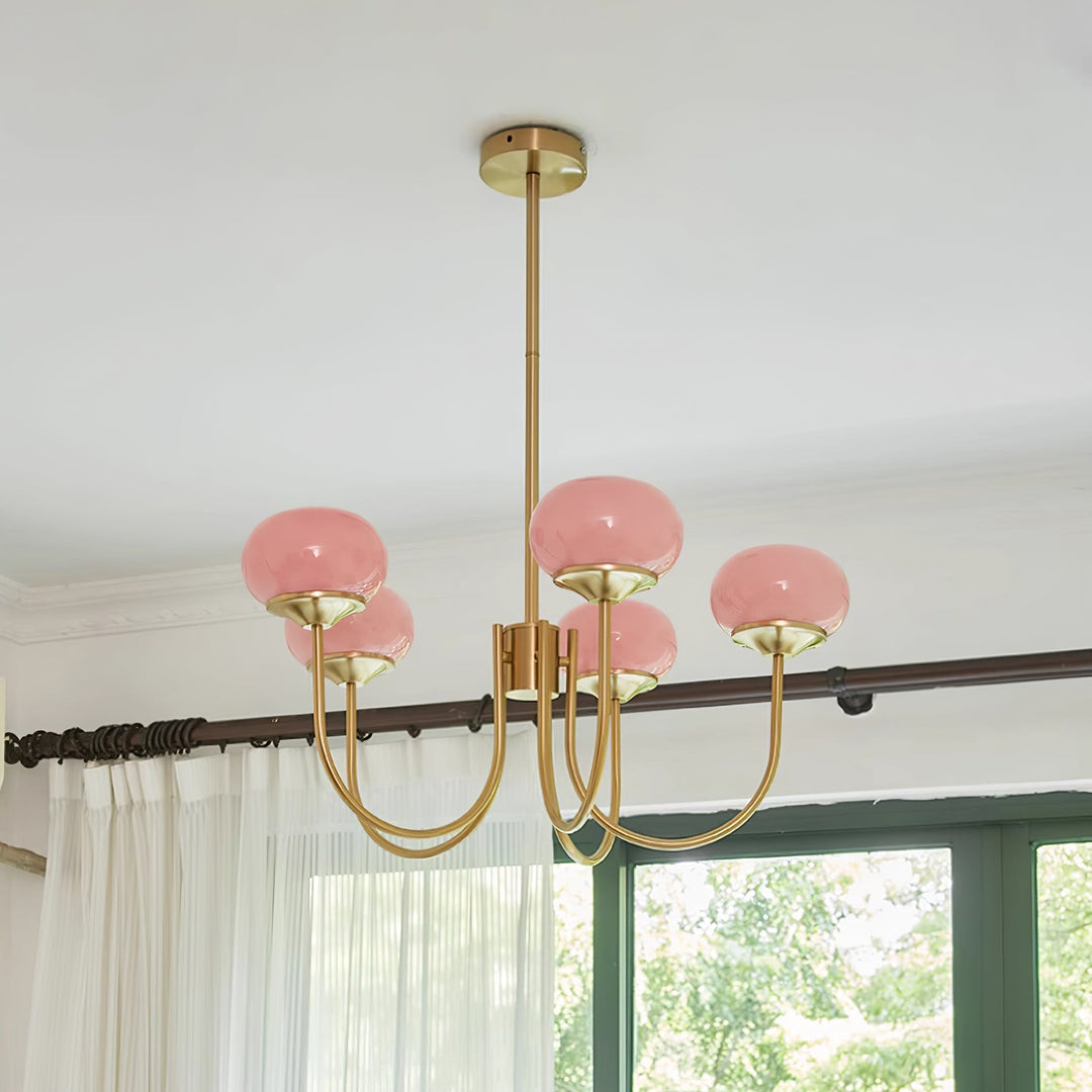 Blush Globe Chandelier