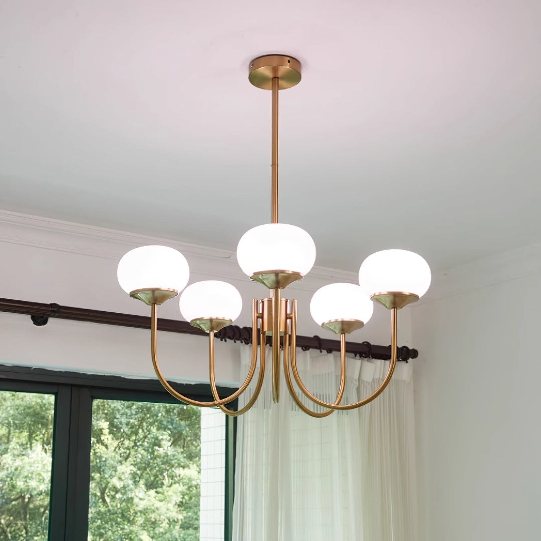 Blush Globe Chandelier