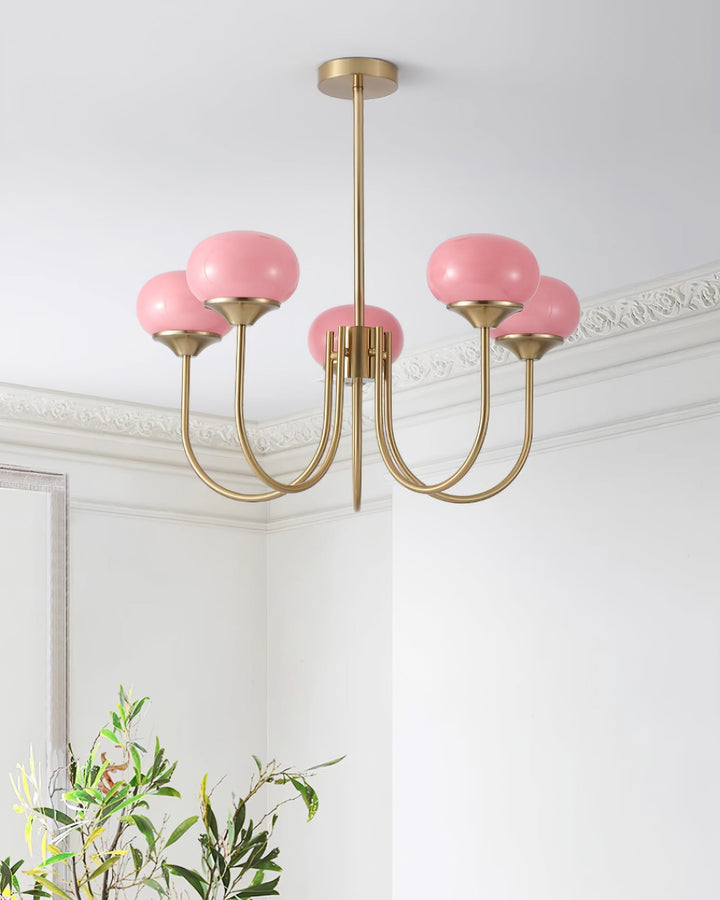 Blush Globe Chandelier