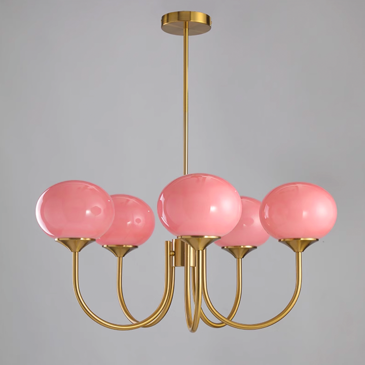 Blush Globe Chandelier