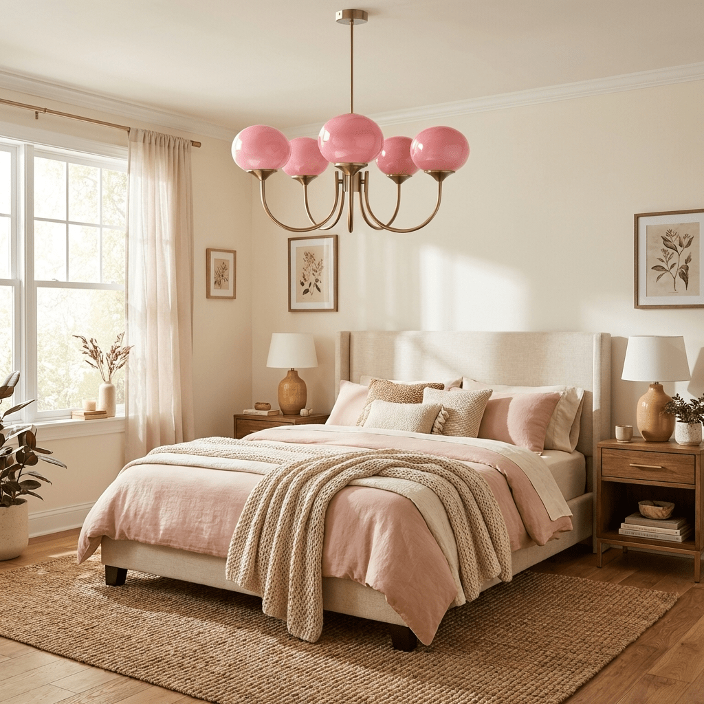 Blush Globe Chandelier