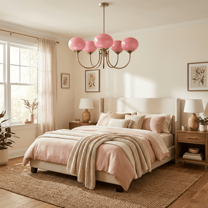 Blush Globe Chandelier