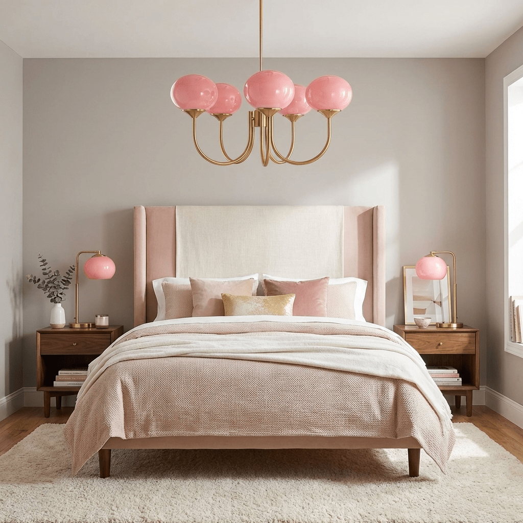 Blush Globe Chandelier
