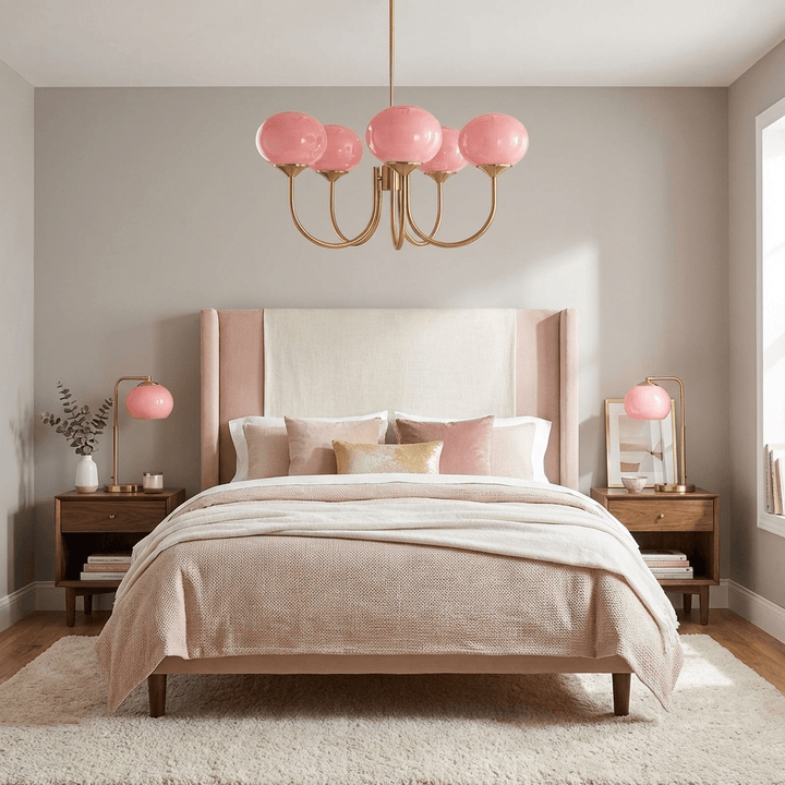 Blush Globe Chandelier