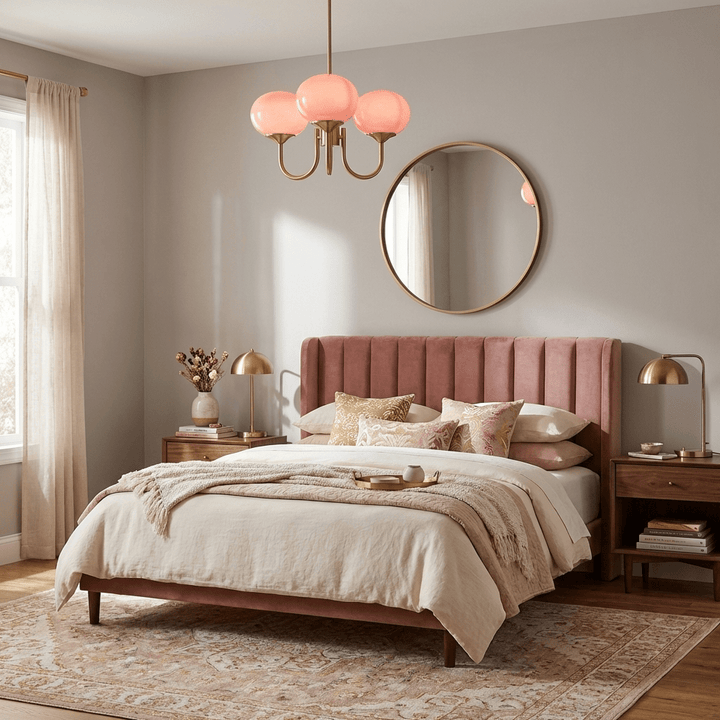 Blush Globe Chandelier