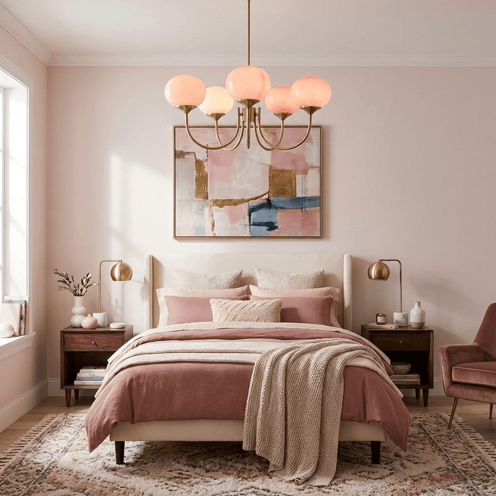Blush Globe Chandelier