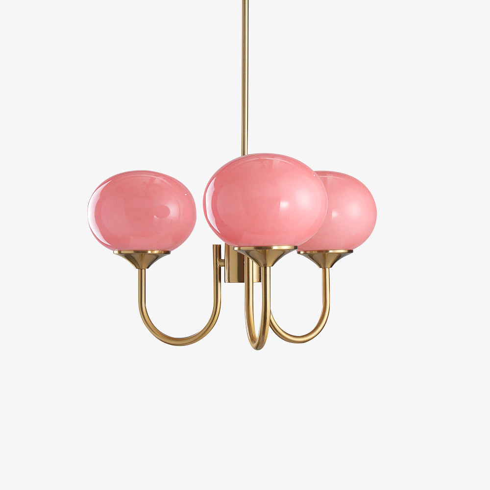 Blush Globe Chandelier