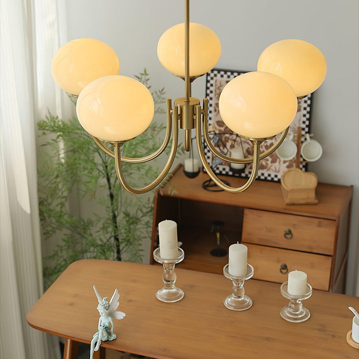 Blush Globe Chandelier