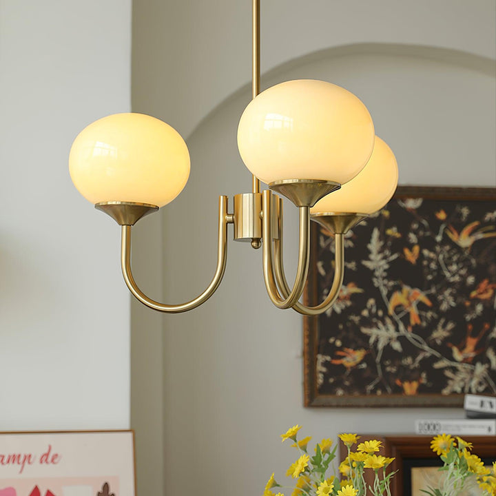 Blush Globe Chandelier