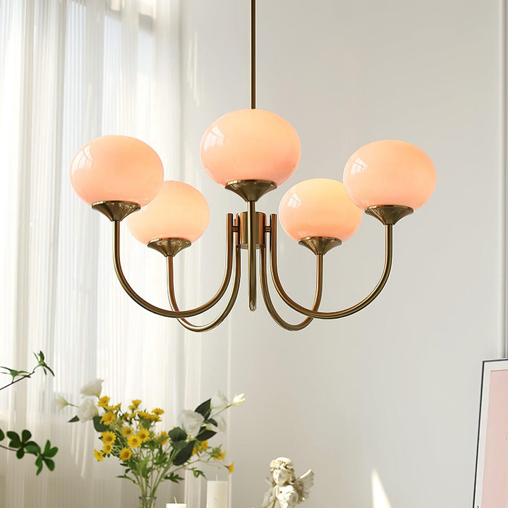 Blush Globe Chandelier