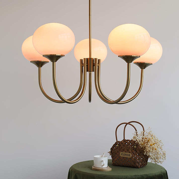 Blush Globe Chandelier