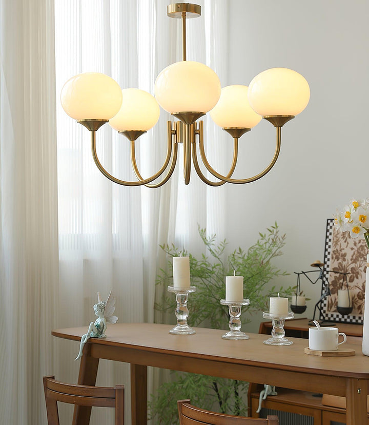 Blush Globe Chandelier