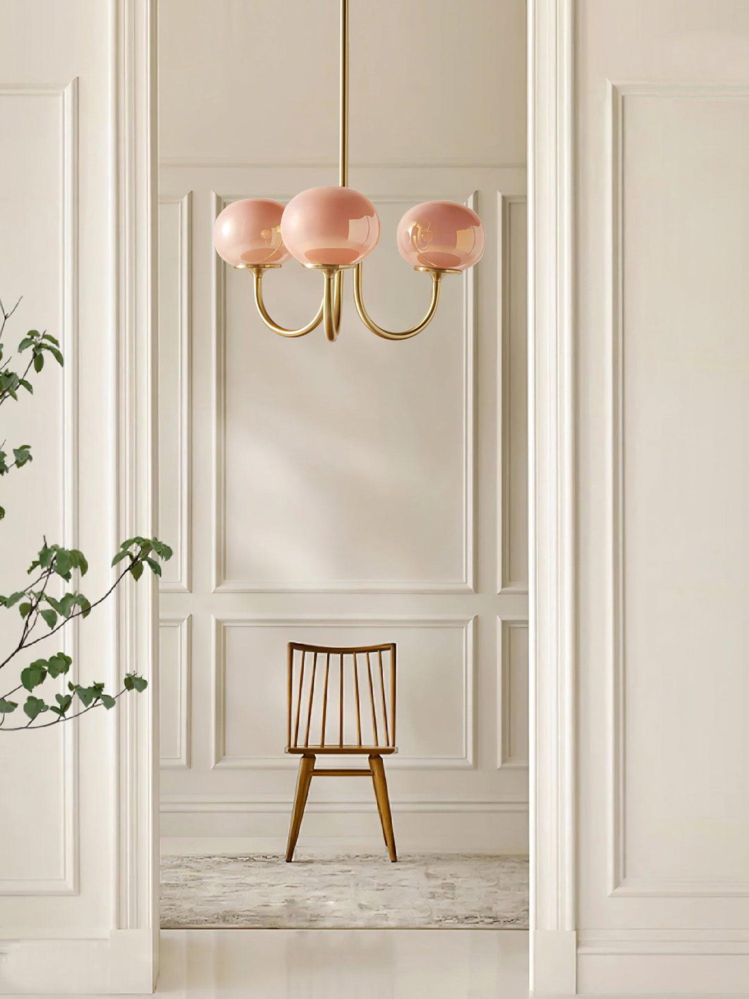 Blush Globe Chandelier
