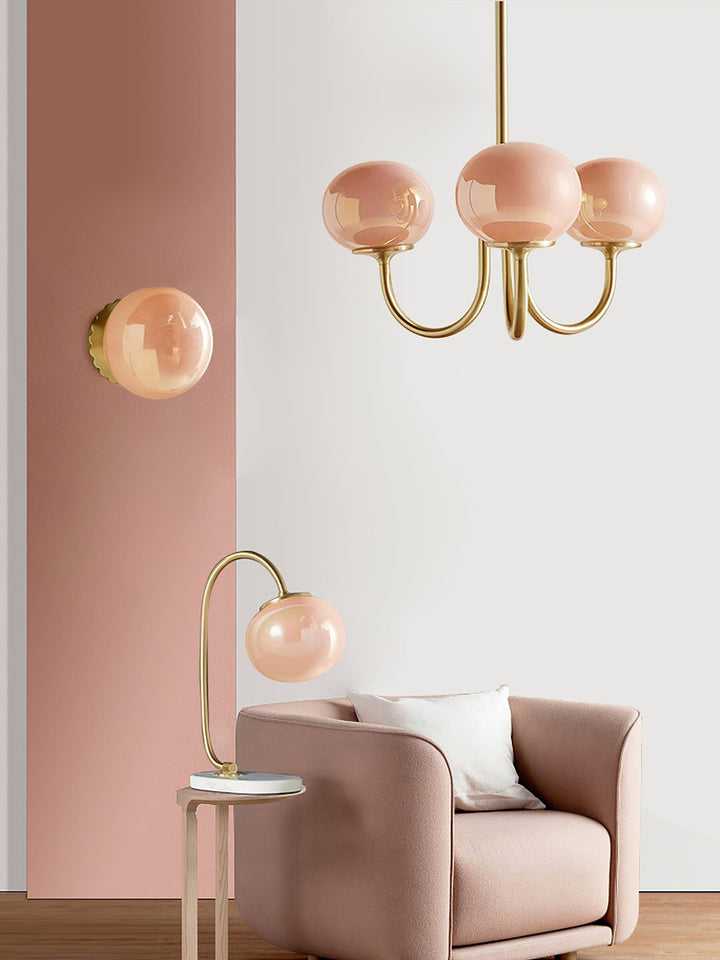 Blush Globe Chandelier