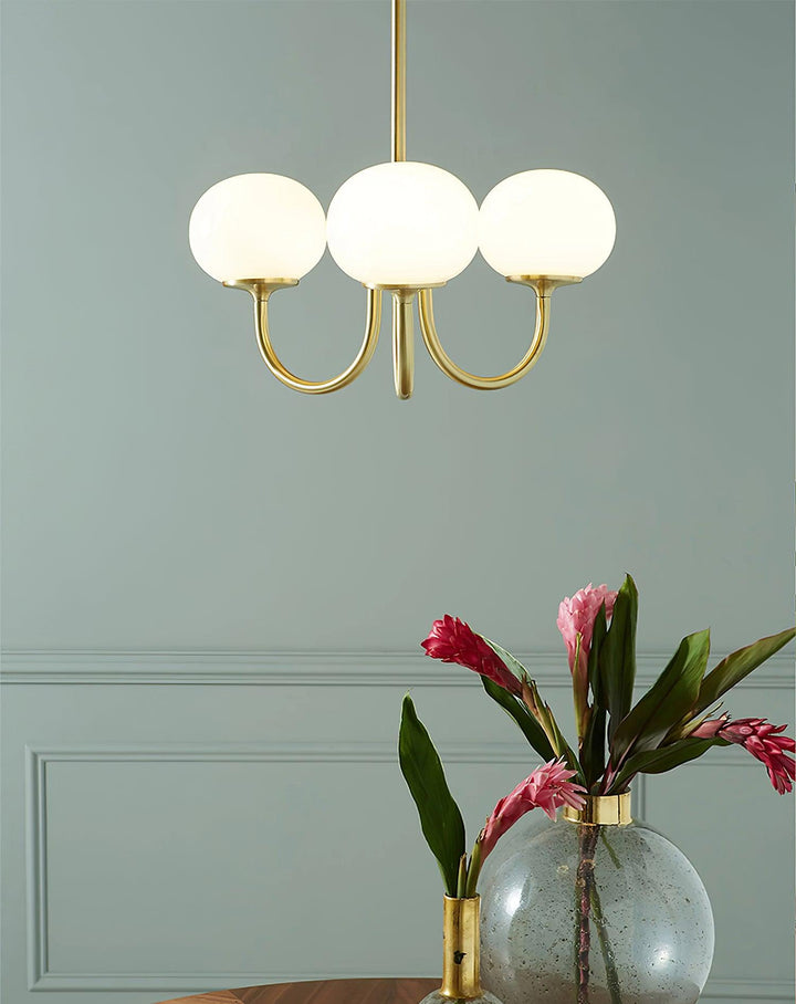 Blush Globe Chandelier