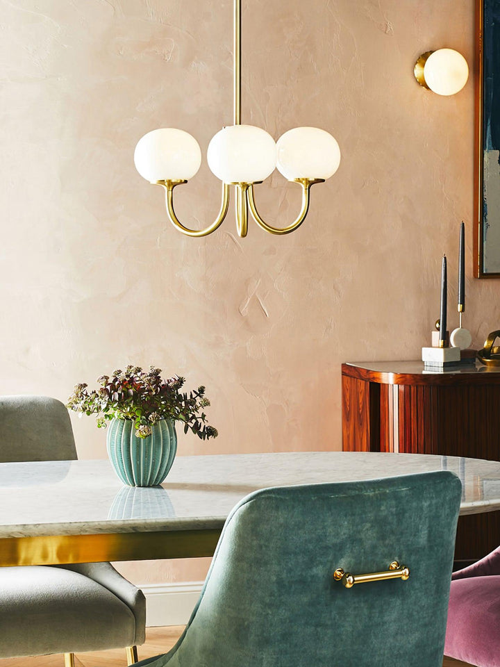 Blush Globe Chandelier