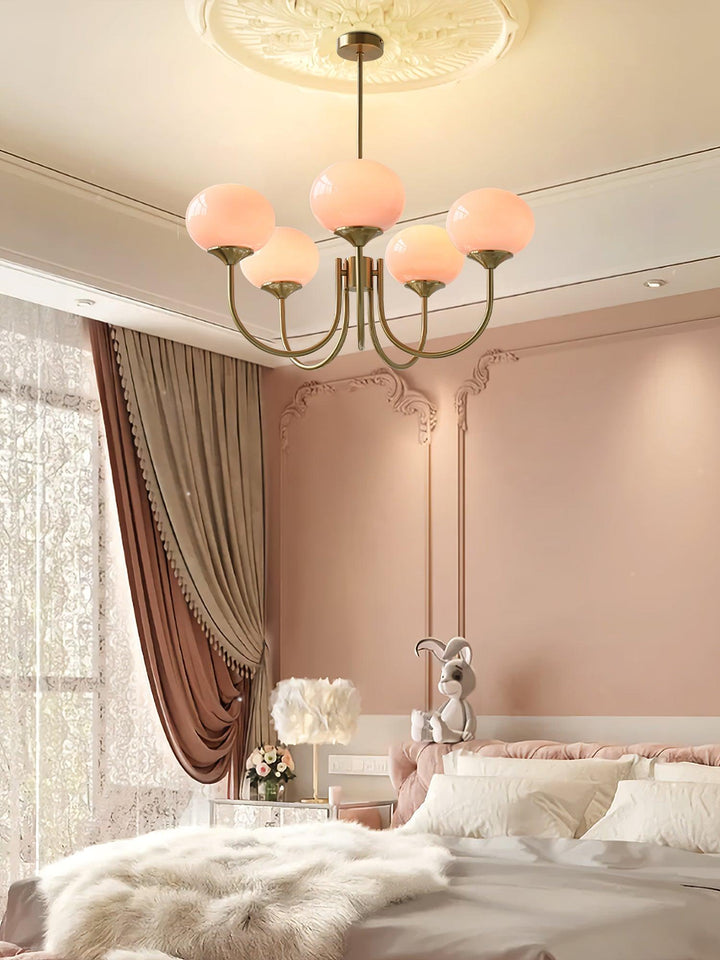 Blush Globe Chandelier