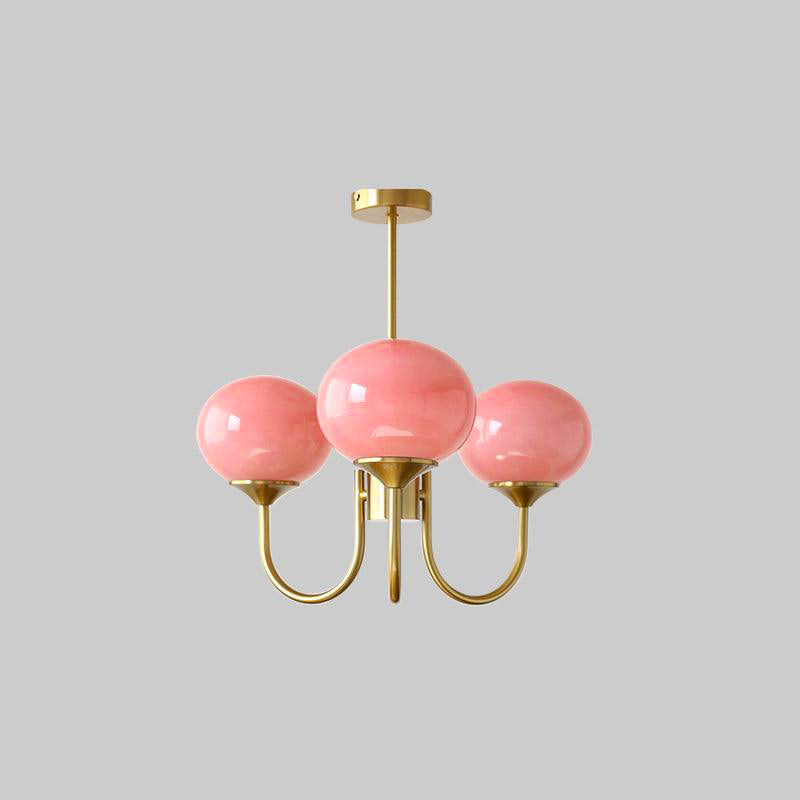 Blush Globe Chandelier