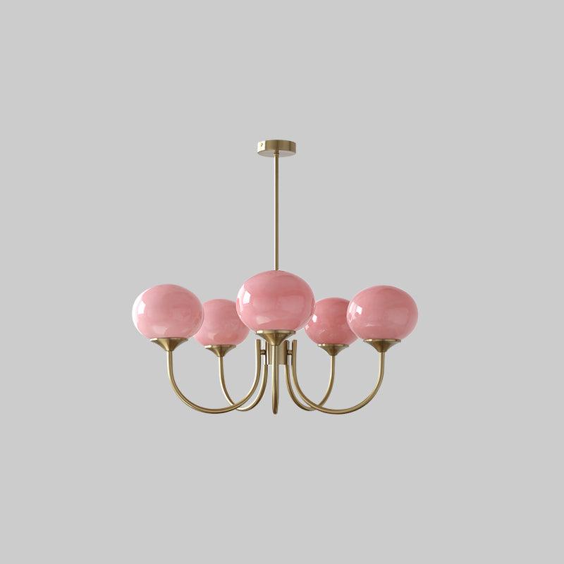 Blush Globe Chandelier