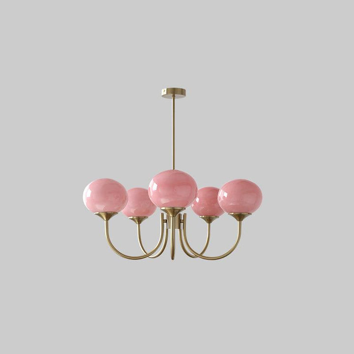 Blush Globe Chandelier