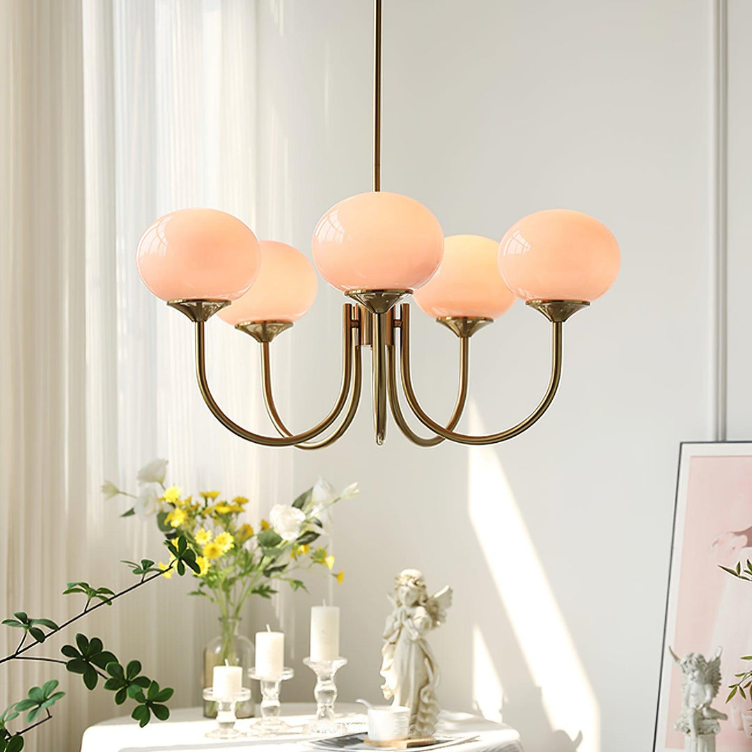 Blush Globe Chandelier