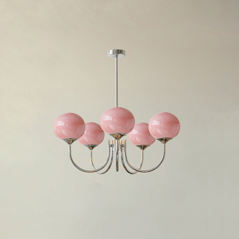 Blush Globe Chandelier