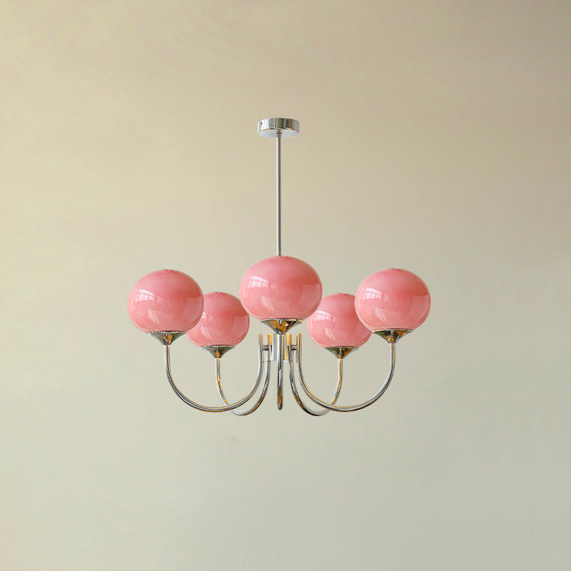 Blush Globe Chandelier