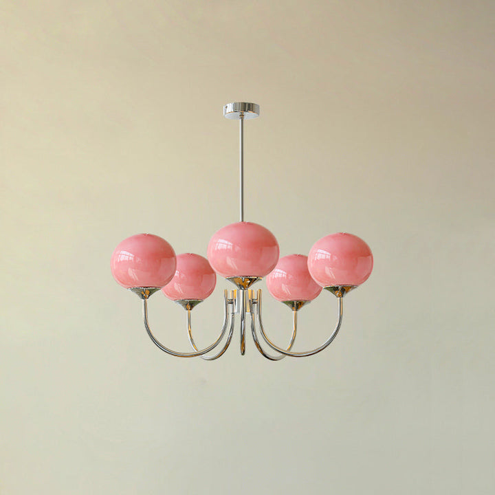 Blush Globe Chandelier