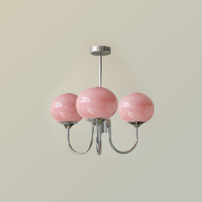 Blush Globe Chandelier