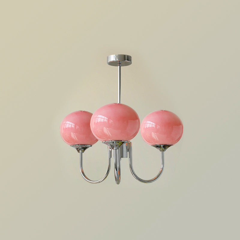 Blush Globe Chandelier