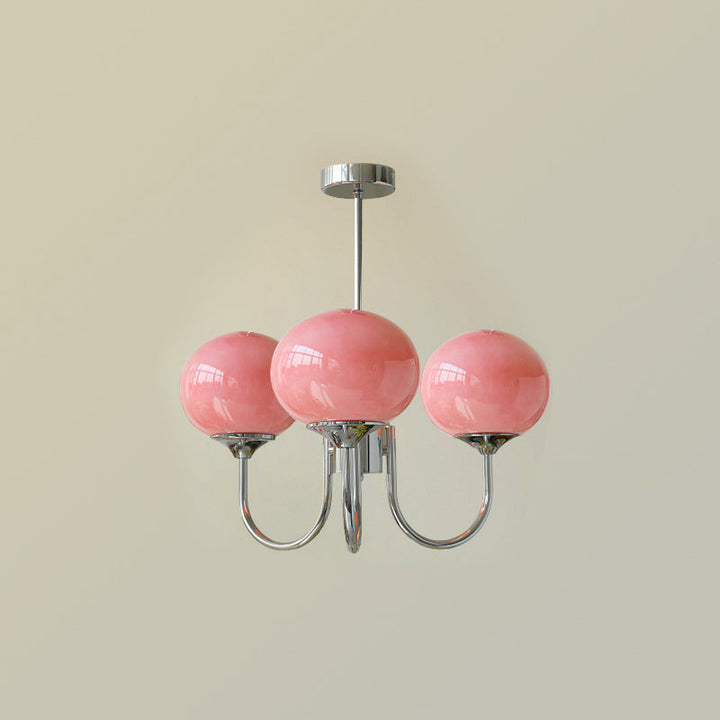 Blush Globe Chandelier