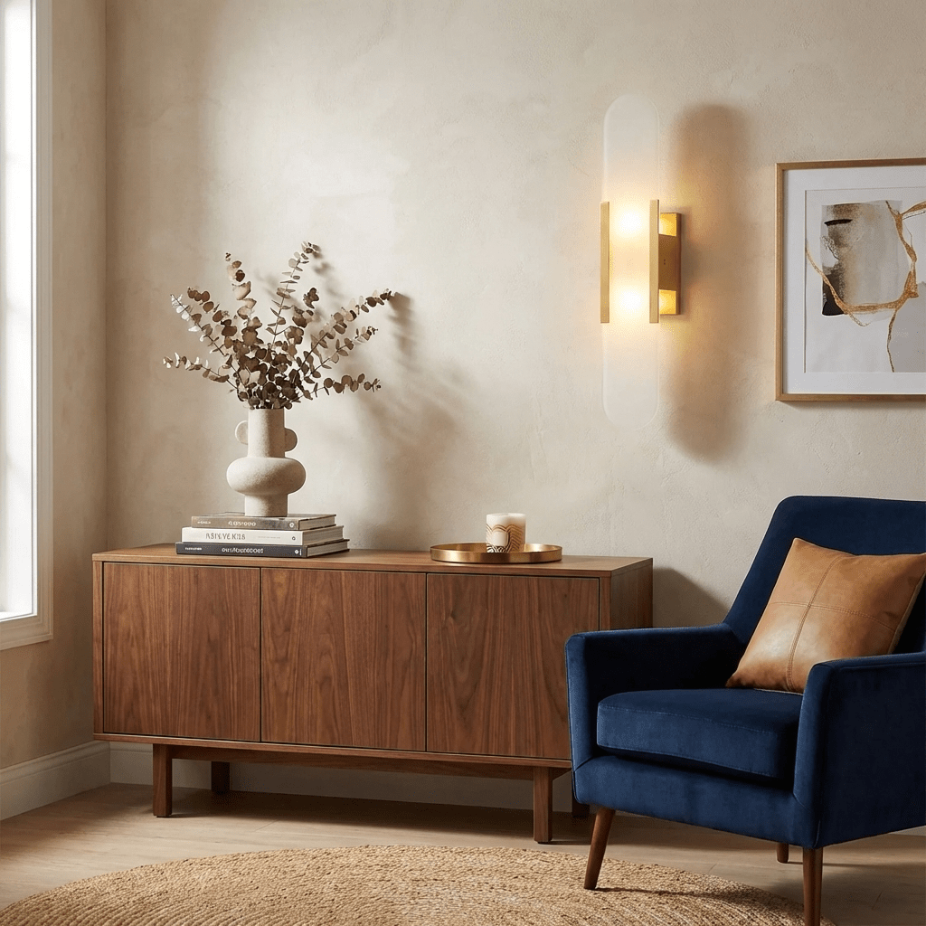 Serein Alabaster Wall Sconce