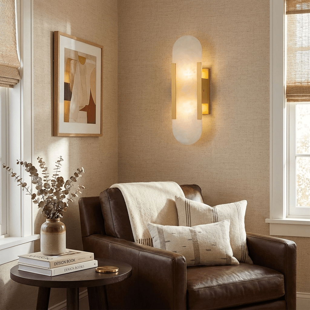 Serein Alabaster Wall Sconce