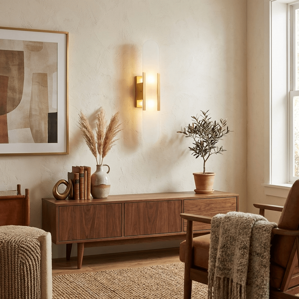 Serein Alabaster Wall Sconce