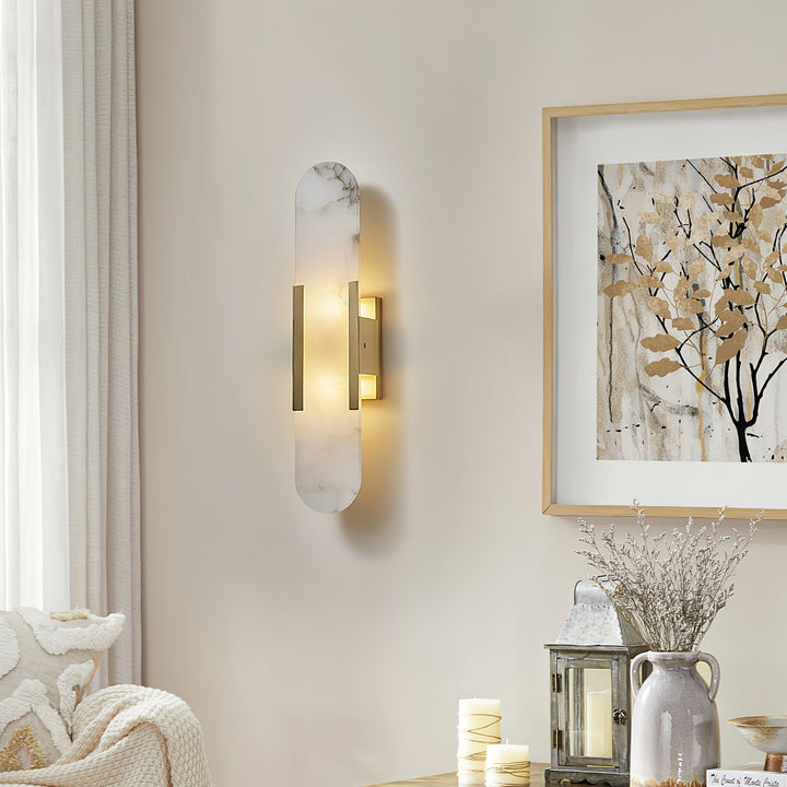 Serein Alabaster Wall Sconce